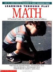 Cover of Learning through play by Sandra Waite-Stupiansky