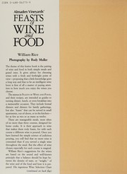 Front cover of Feasts of wine and food by Rice, William