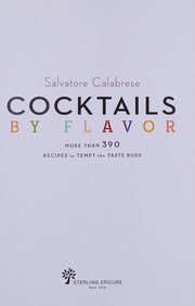 Cover of Cocktails by flavor by Salvatore Calabrese