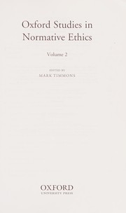 Cover of Oxford Studies in Normative Ethics by Mark Timmons