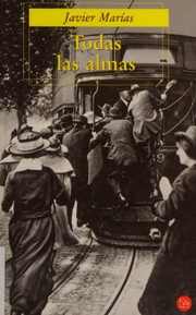 Cover of Todas las almas by Javier Marías