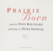 Cover of Prairie born by Dave Bouchard