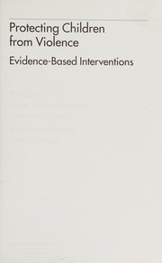 Front cover of Protecting children from violence by James M. Lampinen