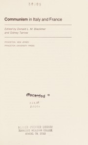 Front cover of Communism in Italy and France by Donald L. M. Blackmer