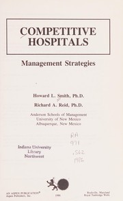 Cover of Competitive hospitals by Howard L. Smith