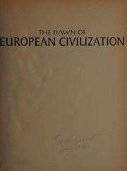 Front cover of The dawn of European civilization by David Talbot Rice