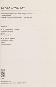 Front cover of Office systems by IFIP TC 8 Working Conference on Office Systems (1985 Helsinki, Finland)