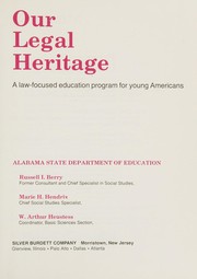 Front cover of Our legal heritage by Russell I. Berry