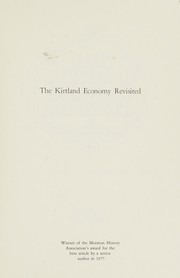 Front cover of The Kirtland economy revisited by Marvin S. Hill