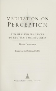 Front cover of Meditation on perception by Henepola Gunaratana