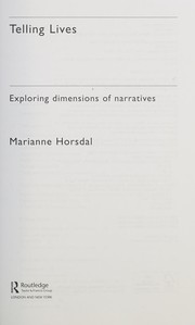 Cover of Telling lives by Marianne Horsdal