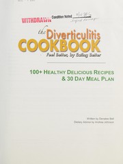 Cover of The diverticulitis cookbook by Denalee C. Bell