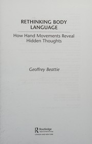 Cover of Rethinking Body Language by Geoffrey Beattie