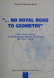 Cover of "- no royal road to geometry" by Eileen Pennington