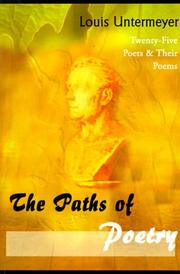 Front cover of Paths of Poetry by Louis Untermeyer