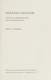 Cover of Seeking shalom by Philip A. Cunningham
