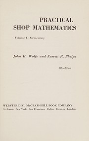 Cover of Practical shop mathematics by John H. Wolfe
