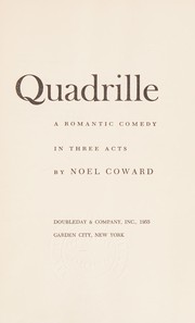 Cover of Quadrille by Noël Coward