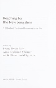 Front cover of Reaching for the New Jerusalem by Seong Hyun Park
