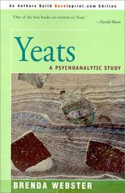 Cover of Yeats by Brenda S. Webster