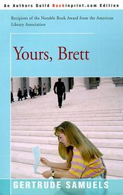 Cover of Yours, Brett by Gertrude Samuels