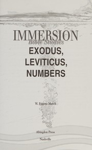 Cover of Exodus, Leviticus, Numbers by W. Eugene March