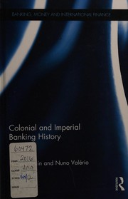 Front cover of Colonial and imperial banking history by Hubert Bonin