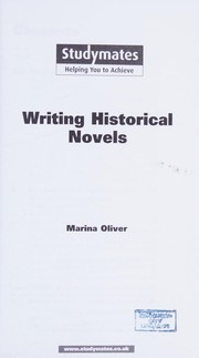 Cover of Writing historical fiction by Marina Oliver
