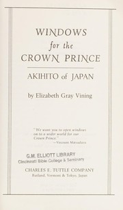 Cover of Windows for the Crown Prince by Elizabeth janet Gray