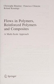 Front cover of Flows in Polymers, Reinforced Polymers and Composites by Christophe Binetruy