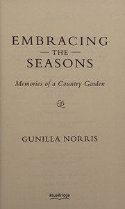 Front cover of Embracing the Seasons by Gunilla Norris