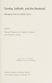 Front cover of Sunday, sabbath, and the weekend by Edward O'Flaherty
