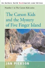 Cover of The Carson Kids and the Mystery of Five Finger Island by Jan Pierson