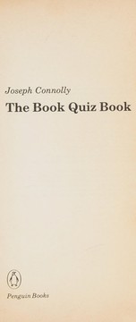 Front cover of The Book Quiz Book by Joseph Connolly
