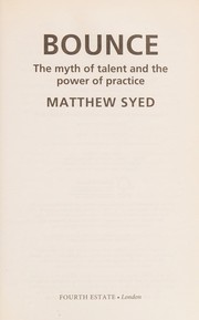 Cover of Bounce by Matthew Syed