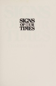 Front cover of Signs of our Times by Charles Elliott