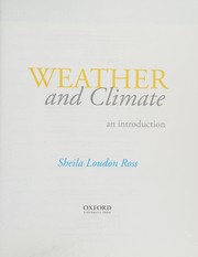 Front cover of Weather and Climate by Sheila Loudon Ross