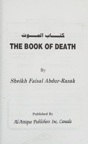 Front cover of The book of death by Faisal Abdur-Razak
