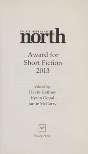 Front cover of The Big Issue in the North Award for Short Fiction 2013 by Nathan Connolly