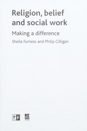 Front cover of Religion, belief and social work by Sheila Furness