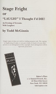 Cover of Stage fright by Todd McGinnis