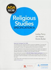 Cover of AQA GCSE Religious Studies Specification A by Lesley Parry