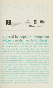 Cover of Meanjin Vol 67 No 3 by Sophie Cunningham