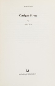 Cover of Carrigan Street by Pick, John
