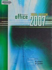 Front cover of Microsoft Office 2007 Vista edition by Timothy J. O'Leary