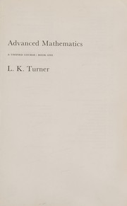 Cover of Advanced mathematics by L. K. Turner