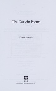 Cover of The Darwin poems by Emily Ballou