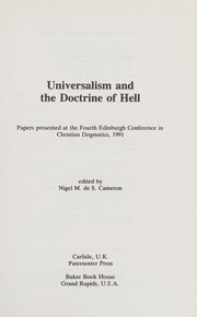 Front cover of Universalism and the doctrine of hell by Nigel M. de S. Cameron