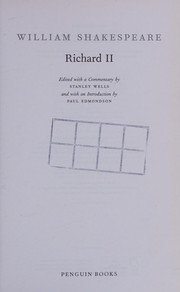 Cover of Richard II by Paul Edmondson