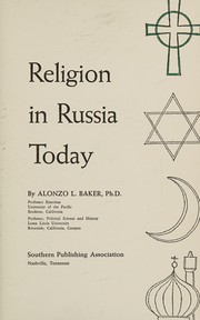 Front cover of Religion in Russia today by Alonzo Lafayette Baker